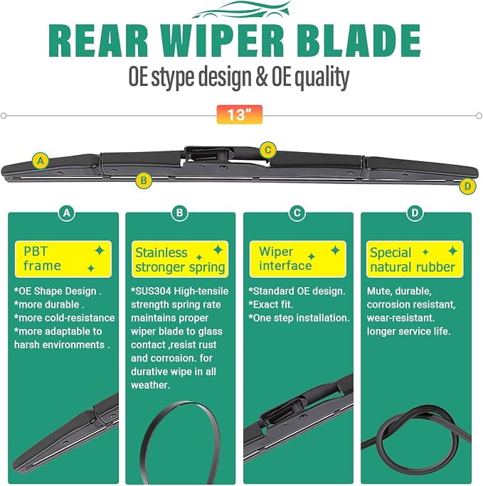 26" 16" 13" Windshield Wiper Blades Replacement - Image 4
