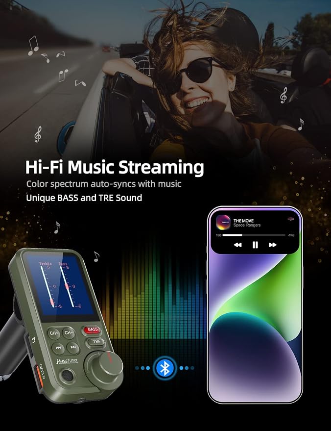 Nulaxy FM Bluetooth Transmitter - Image 4