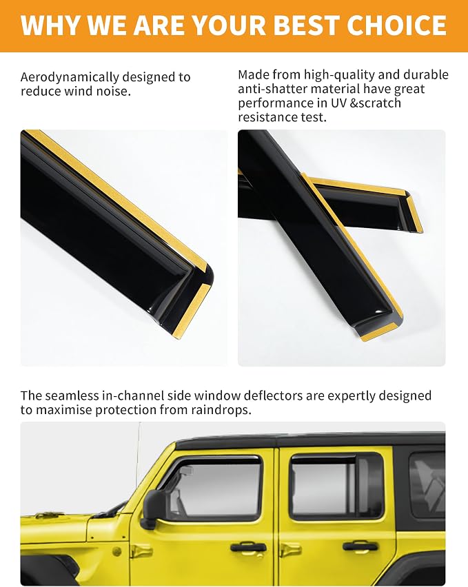in-Channel Window Rain Guards Fit - Image 5