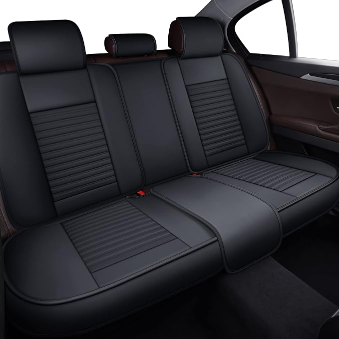 LINGVIDO Car Seat Covers, Breathable and Waterproof Faux Leather Automotive - Image 2
