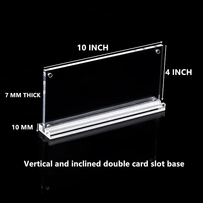 IEEK 2 Pack of Acrylic Business License Frame - Image 2