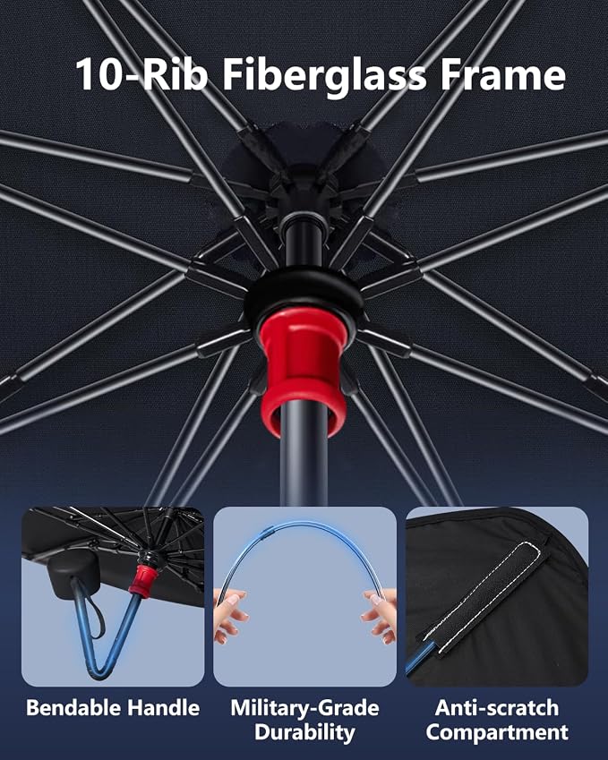 Foldable Windshield Sun Shade Umbrella – Reflective Car Window Cover - Image 2
