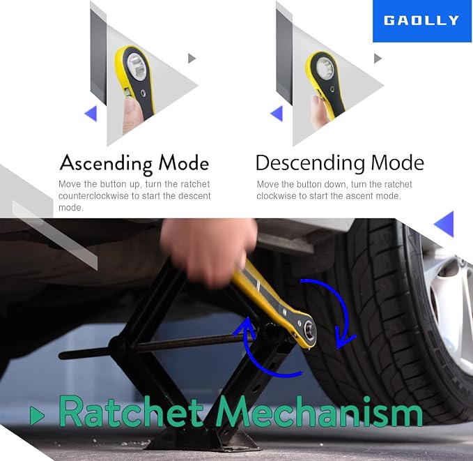 Car Jack - 3 Ton Scissor Jack for Tesla Model Y, Universal Emergency Kit - Image 7