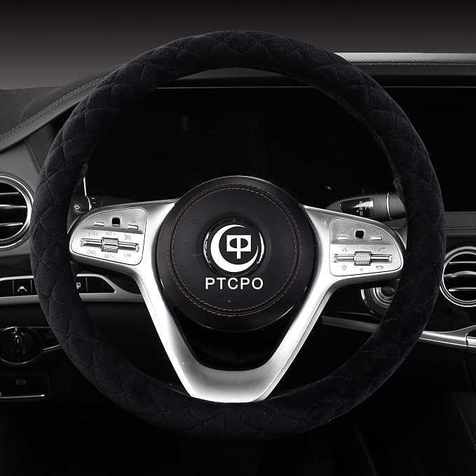 Soft Car Steering Wheel Cover for Sedan, Warm Luxury Velvet, Anti Slip - Image 2