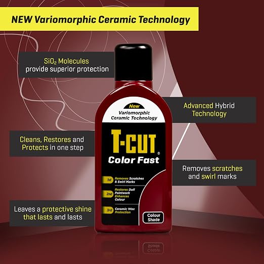 T-Cut Dark Red Scratch Remover Color Fast Paintwork Restorer Car Polish - Image 4