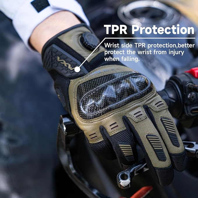 VXW High Protection Motorcycle Gloves - Image 3