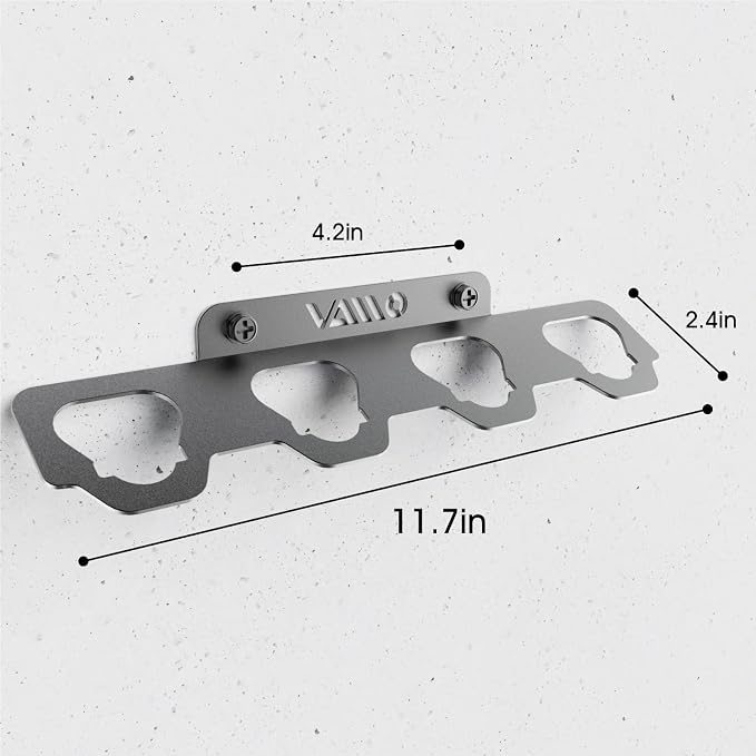 VAIIO Compatible Milwaukee M12 12V Battery Rack Holder, Wrought Iron Heavy Duty - Image 4