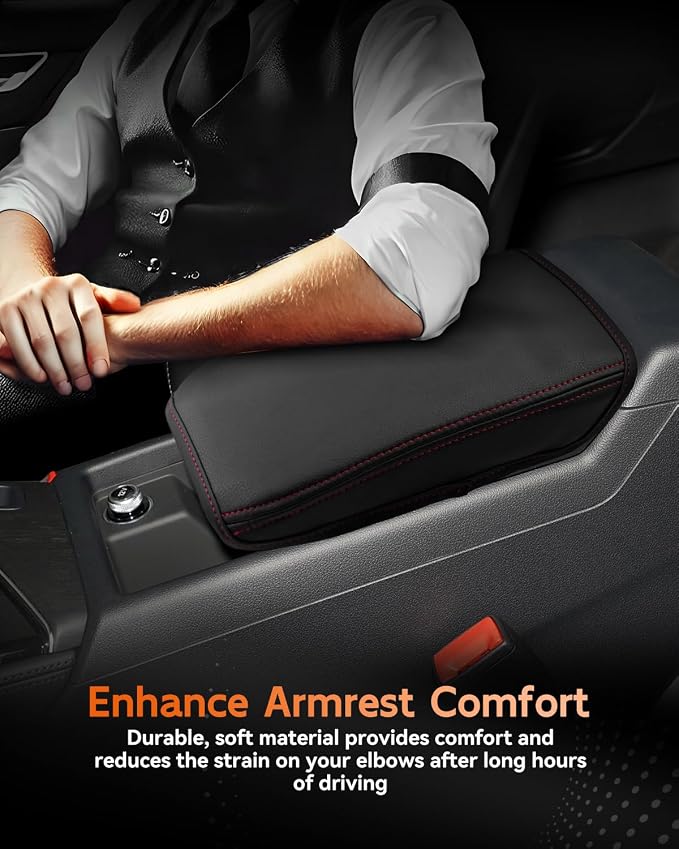 CDEFG for 2017-2025 Audi A4 Center Console Cover Armrest Box Cover for A4 2020 - Image 5