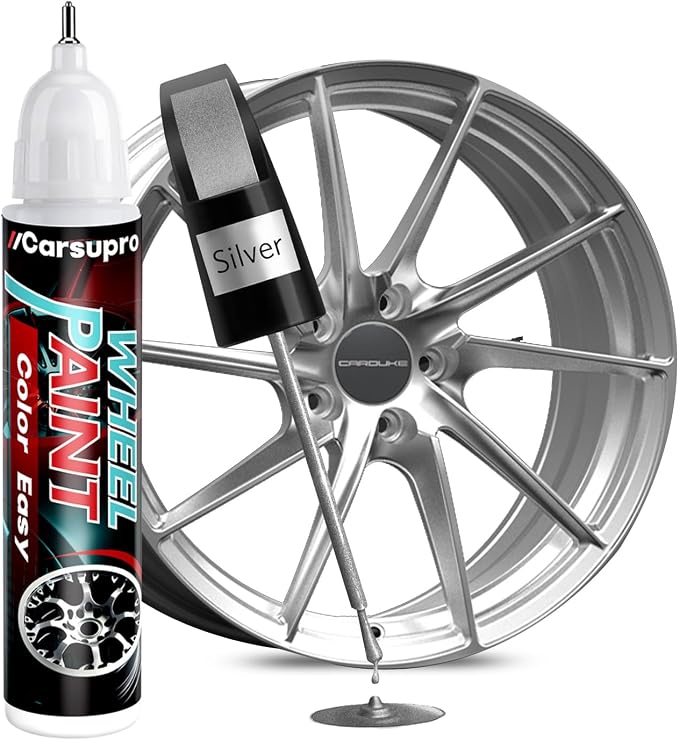 Silver wheel Touch Up Paint Wheel Scratch Repair Pen Car Rim Paint Pen Quick by Carsupro