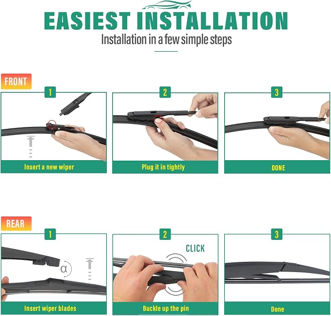 28" 21" 12" Windshield Wiper Blades Replacement - Image 7