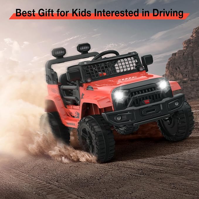 12V Kids Electric Ride On Truck Car w/Parent Remote Control, Spring Suspension - Image 7