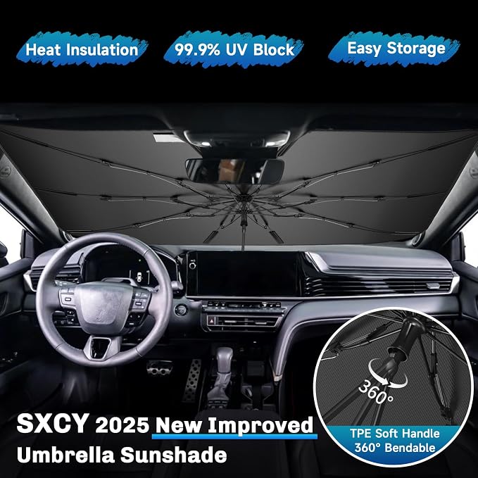 SXCY for 2025 Toyota Camry Windshield Umbrella Sunshade for 2025 Toyota Camry - Image 2