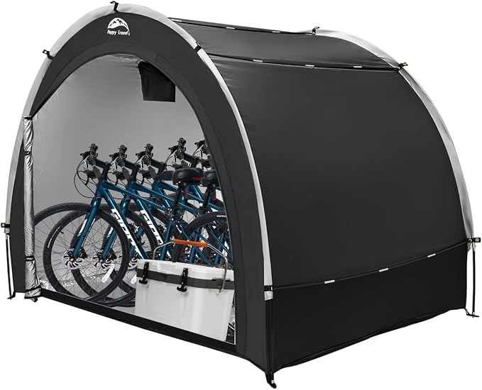 Happy Travel Bike Storage Tent Shed, Outdoor Waterproof Bicycle Covers Shelter by HappyTravel