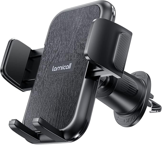 Lamicall 2025 Wider Clamp & Metal Hook Car Phone Holder Vent Phone Holders - Image 9