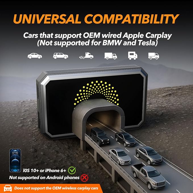 Volam 3-in-1 Wireless CarPlay Adapter Magic AI Video Box - Image 8