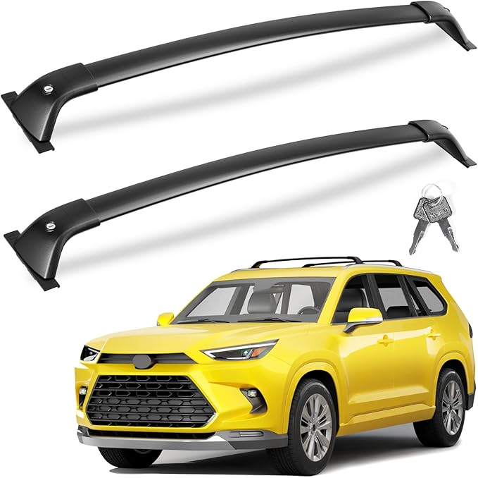 KINGGERI Lockable 260LBS Roof Rack Cross Bars Compatible by KINGGERI