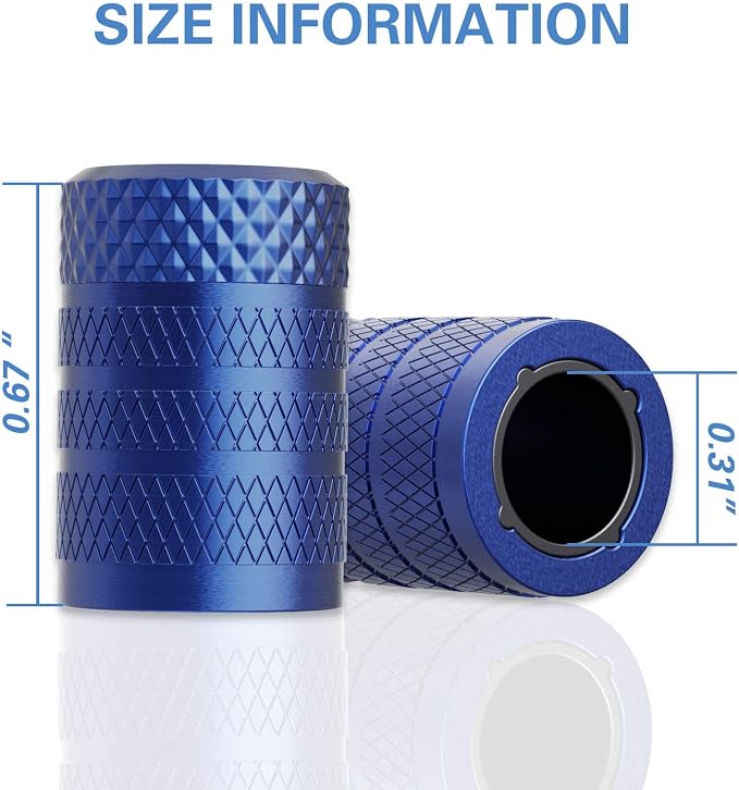 CKAuto Tire Valve Stem Caps, Anodized Aluminum Tire Valve Cap Set, Corrosion - Image 4