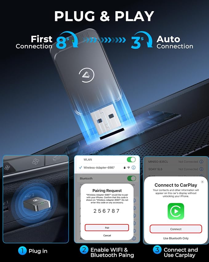 AuroraLink Wireless Carplay Adapter - Image 2