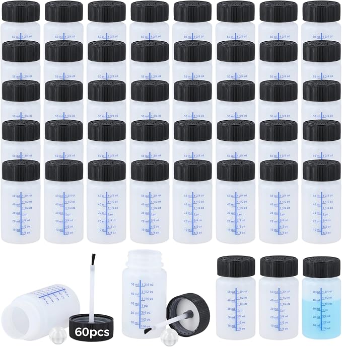 60 Pcs 2 Oz Touch Up Paint Container by Lnrueg