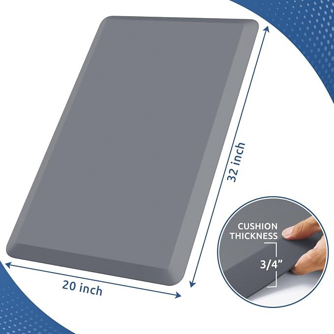 KitchenClouds Kitchen Mat Cushioned Anti Fatigue Rug 20"x32" Waterproof - Image 2