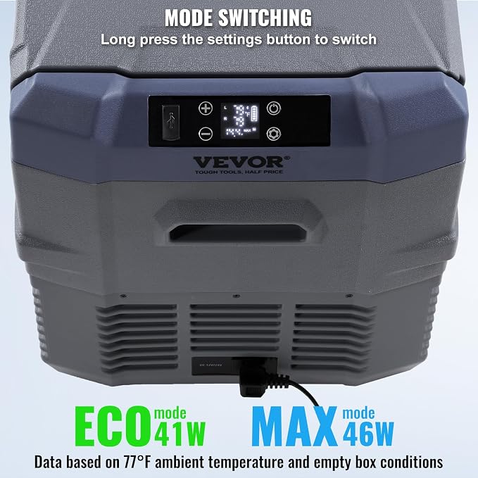VEVOR NLS45, 12 Volt Car Refrigerator Fridge, 32 L Dual Zone Portable Freezer - Image 5
