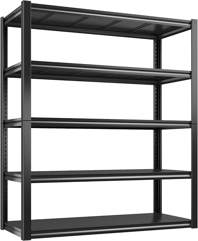 REIBII 48" W Garage Shelving 2500LBS Storage Shelves Adjustable Metal Shelving by REIBII