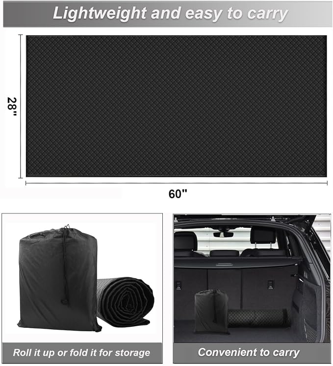 Magical Rolling Creeper Mat, Under Car Repair Mat, 60x28 Inch Portable Creeper - Image 4