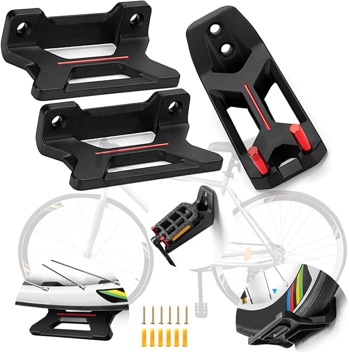 Bike Wall Mount, Horizontal Indoor Storage Bike Hook Rack by FocusedUSBsmallappliances