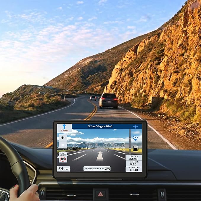 GPS Navigator for Car, Latest 2025 Map 7 inch Touch Screen Car GPS 256-16GB - Image 2