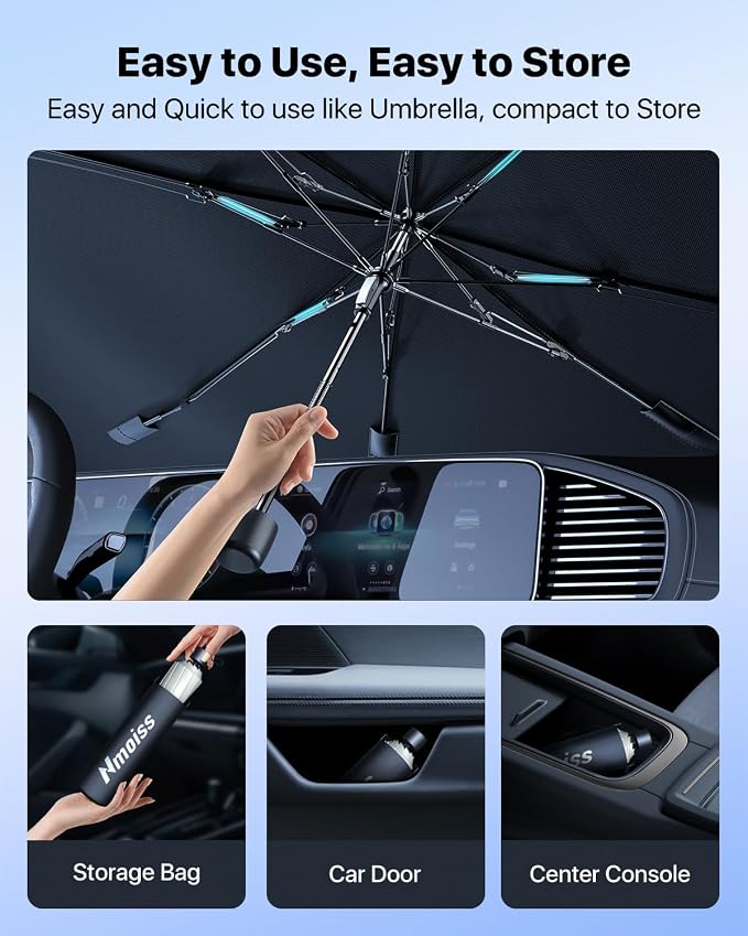 Nmoiss Windshield Sunshade Umbrella Car - Image 6