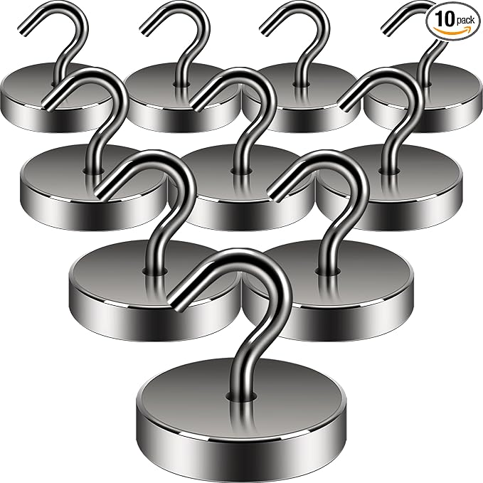 Neosmuk Magnetic Hooks, Cruise Ship Essentials, 100lb+ Heavy Duty Magnetic Hooks by Neosmuk