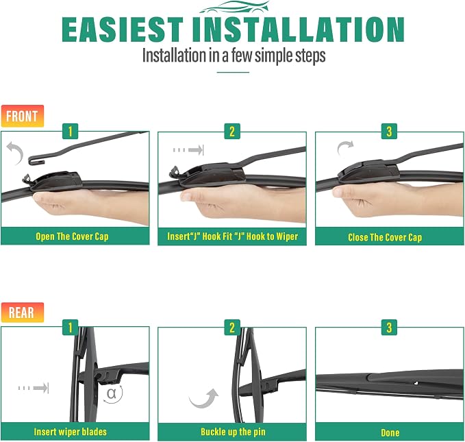 26" 18" 10" Windshield Wiper Blades Replacement - Image 8