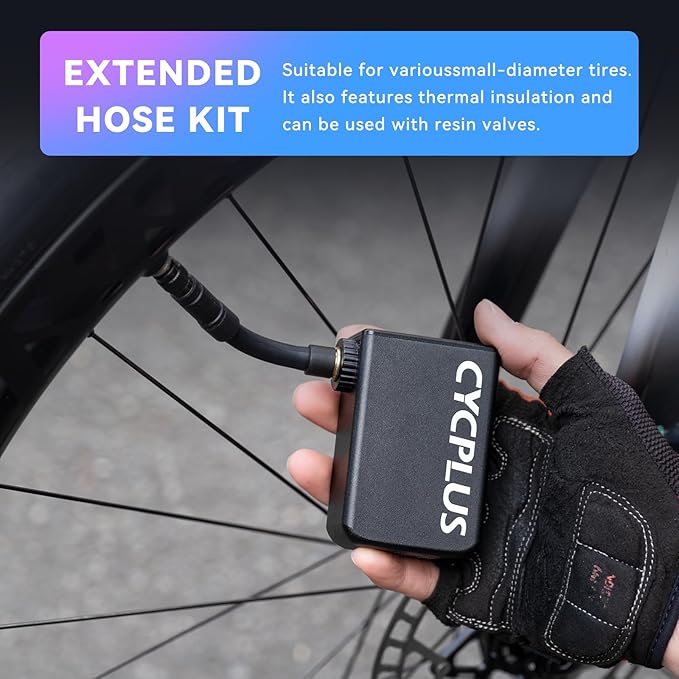 CYCPLUS Tiny Pump Mini with Gauge, Max 120 PSI Cordless Bicycle Air Pump - Image 6