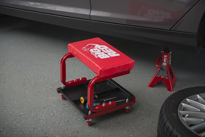 Torin Big RED TR6300-3 250lbs Red Rolling Automotive Creeper Garage/Shop Seat: - Image 7