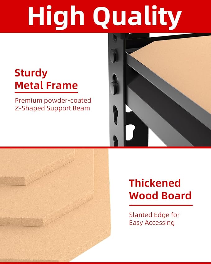 PrimeZone Heavy Duty Garage Storage Shelves - Image 6