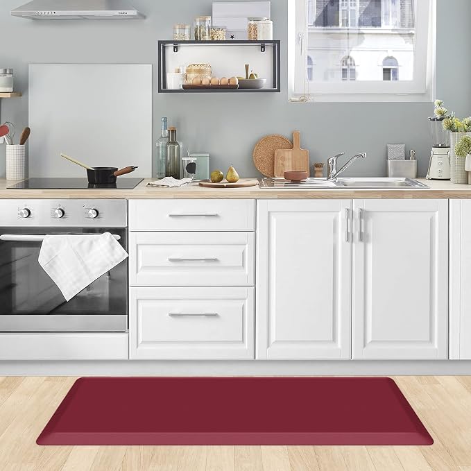 KitchenClouds Kitchen Mat Cushioned Anti Fatigue Kitchen Rug 0.8inch Waterproof - Image 7
