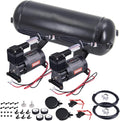 3 Gallon Air Tank with 150PSI Air Compressor 2PCS by CNRAQR