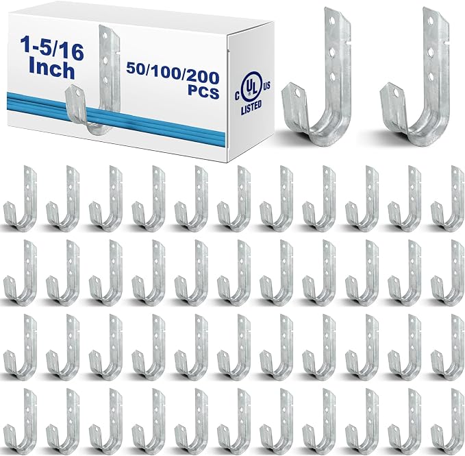 Gisafai 50 Cable Support J Hook, Cable Hooks by Gisafai