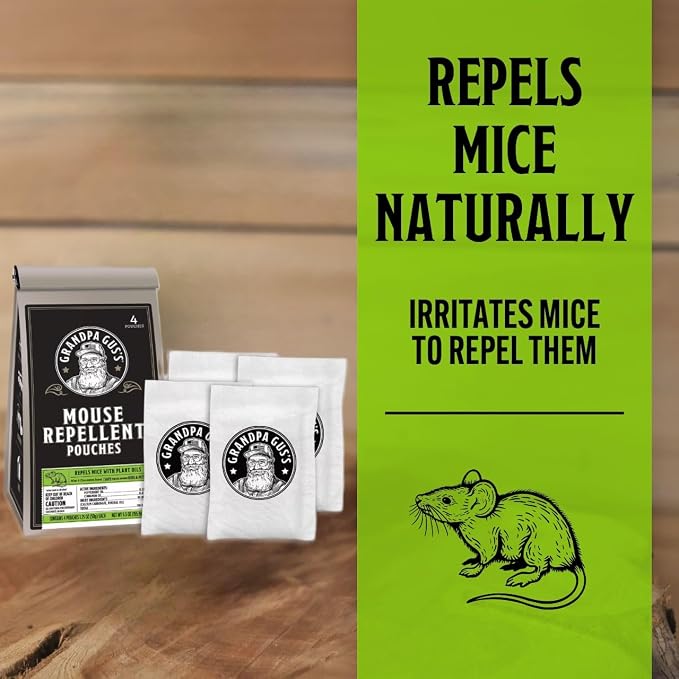 Grandpa Gus's Extra-Strength Mouse Repellent Pouches, Cinnamon/Peppermint Oils - Image 2