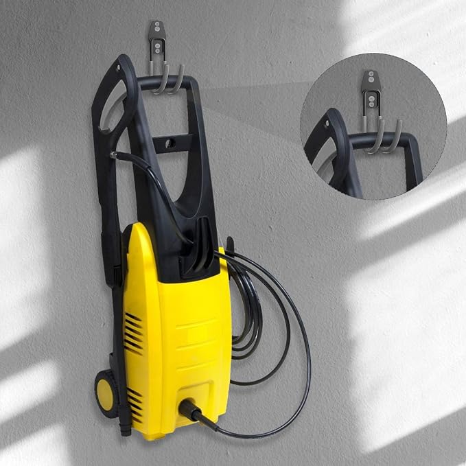 3-H Garden Hose Holder Wall Mount 4 Pack, Solid Steel Hose Hanger, Water Hose - Image 5