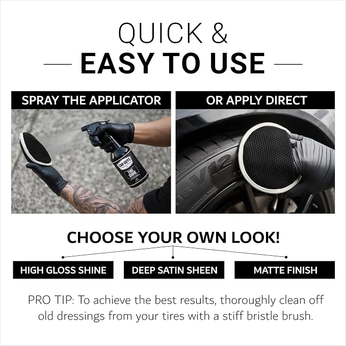 CAR GUYS Tire Shine 1 Gallon Refill | The Perfect Shine | Durable and User - Image 3