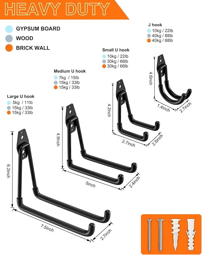 QcoQce 18 Pack Extension Cord Hooks - Image 2