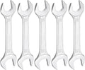 HARFINGTON 5pcs Double Open End Wrench 19mm x 22mm Metric 15 Degree Offset by HARFINGTON