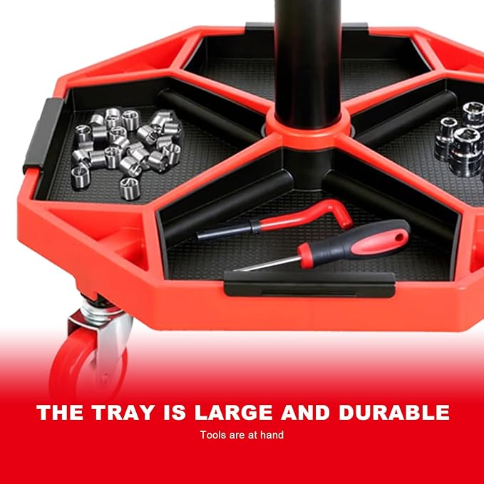 Torin ATRXF8308B Pneumatic Mechanic Stool/Rolling Shop Creeper Seat - Image 10