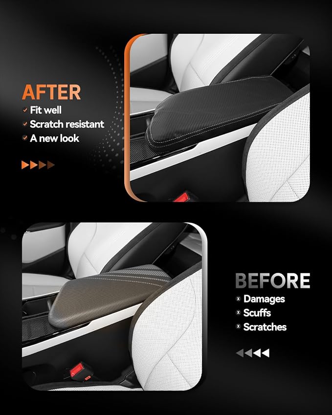 CDEFG for Kia EV6 2022-2025 Center Console Cover Armrest Box Cover for EV6 2022 - Image 3