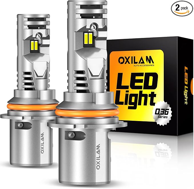 OXILAM Upgraded 9004 LED Bulbs, 20000 Lumens 600% Super Brighter HB1 Led Bulbs by OXILAMDIRECT