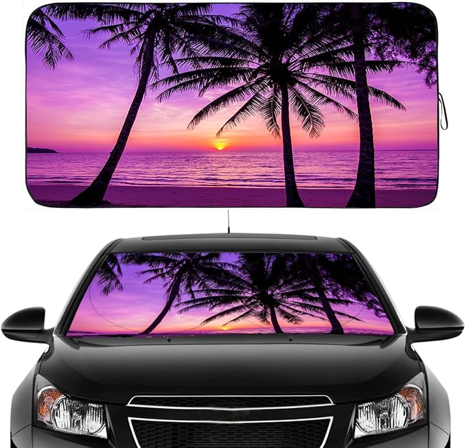 Gven Car Windshield Sun Shade Foldable Cute Sun Windshield Shade by Gven