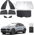 TINGLU Window Shades for Porsche Macan 2014-2024 Accessories Car Side Full by TINGLU