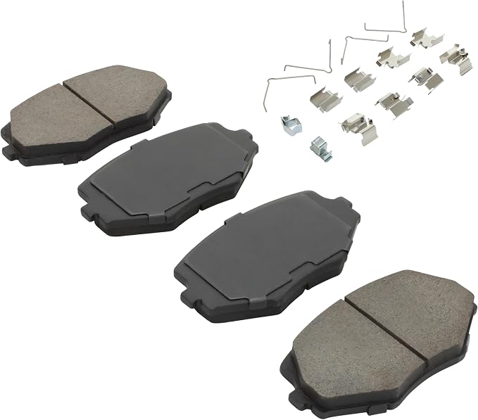 Premium Semi-Metallic Front Brake Pads Compatible - Image 2