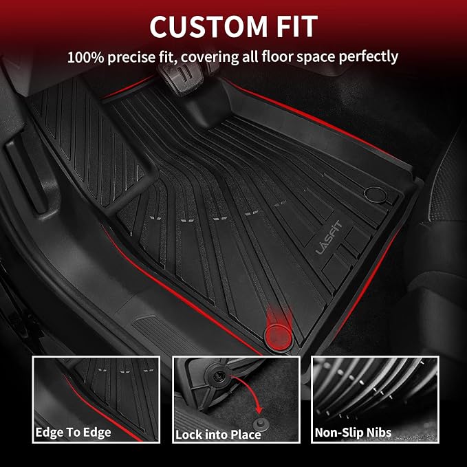 LASFIT Floor Mats Fit for Volkswagen ID.4 2025 2024 2023 2022 2021, Custom Fit - Image 2